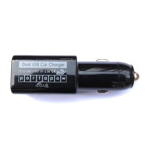 Încărcător auto PortaPow – 2 porturi