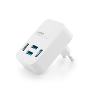 Quad Travel Charger 4 x USB | 4A | White – Vetter